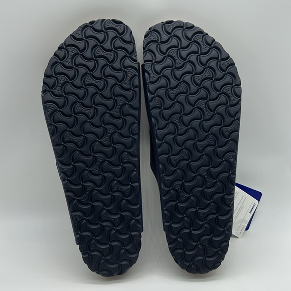 2377- Birkenstock Dark Purple Double Strap Vegan Sandals Men’s Size 12 NWT - Picture 6 of 8